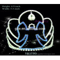 Замороженная корона высокая корона оптовые круглые тиары короны кольца корону форме